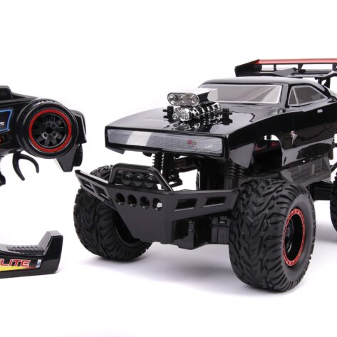 Fast & Furious 1:12 4x4 Dom's Dodge Charger Elite RC Remote Control Car 2.4 Ghz, Toys for Kids and Adults