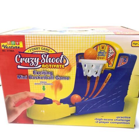 Venture Toy Crazy Shoot Activate Exciting Mini Basketball Game Age 3+